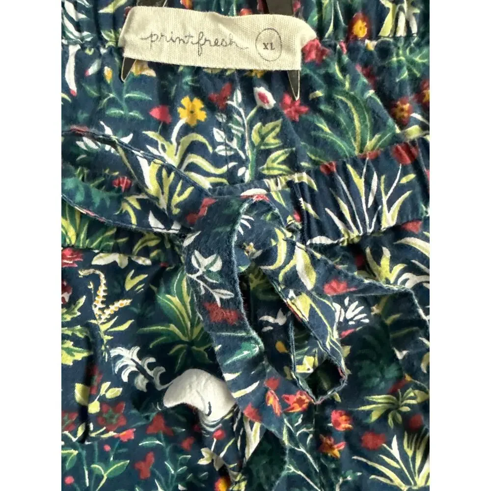 Printfresh Unicorn's Garden Printed Navy Blue Pajama Pants Size XL - Picture 7 of 8